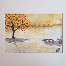 Autumn Skies – Watercolor – Original