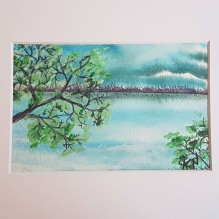 Quiet Waters Original Watercolor