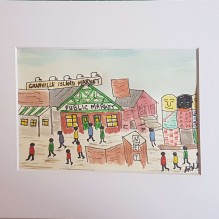 Granville Island Market – Watercolour