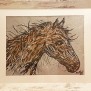 horse, stylized horse, acrylic painting horse, impressionism horse, impressionistic horse,